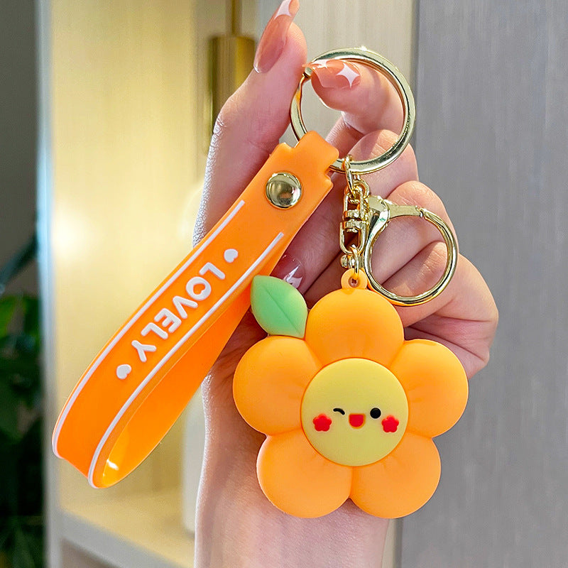 Wholesale A Little Flower Cartoon Keychains